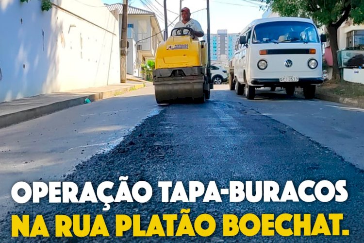 Operação Tapa Buraco avança no bairro Lions.