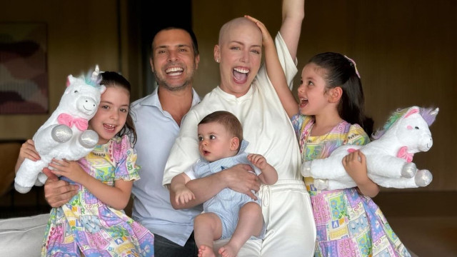 Fabiana Justus celebra o Dia dos Namorados com marido no hospital