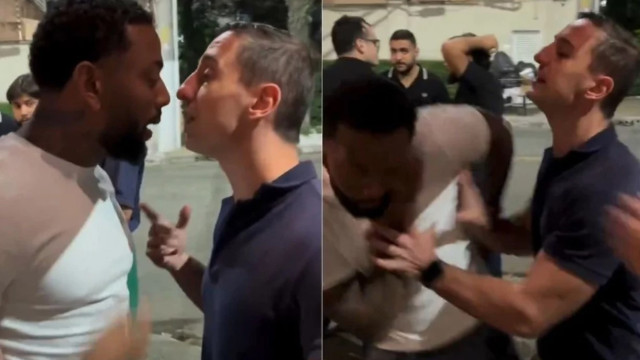 Nego do Borel briga e leva tapa na cara de filho de Otávio Mesquita