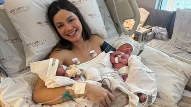 Biah Rodrigues, esposa de Sorocaba, relata complicações após parto de gêmeos