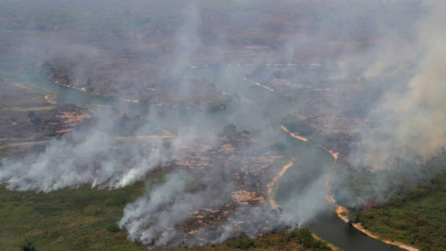 Incêndios na amazônia e no pantanal disparam emissões de carbono do Brasil