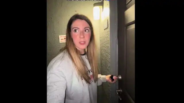 Mulher posta momento em que sai de casa devido ao furacão Milton