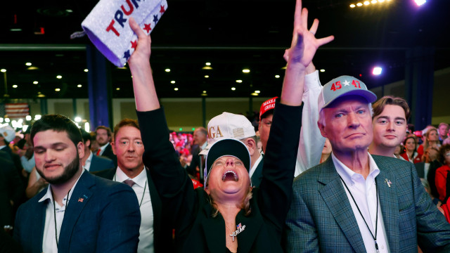 Sem resultado oficial, apoiadores de Trump antecipam vitória; veja fotos