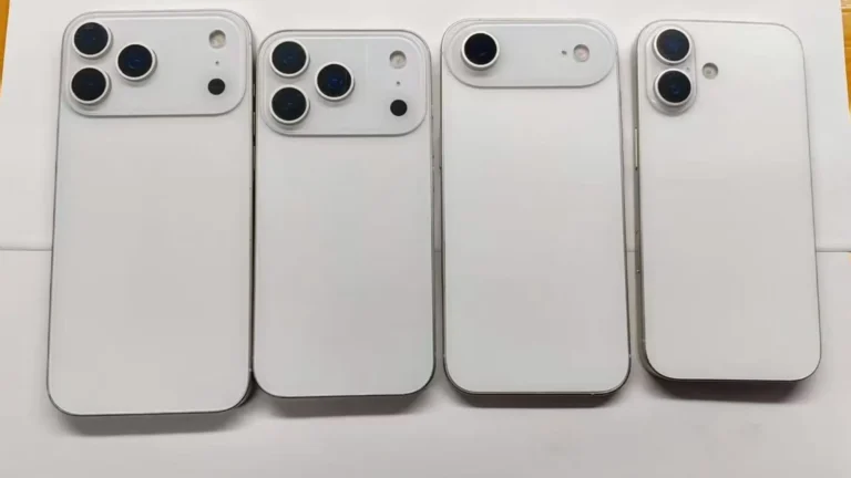 Novas imagens revelam os quatro celulares da série iPhone 17