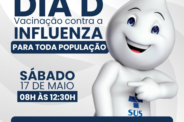 Prefeitura de Itaperuna realiza Dia D de Vacinação contra a Influenza neste sábado