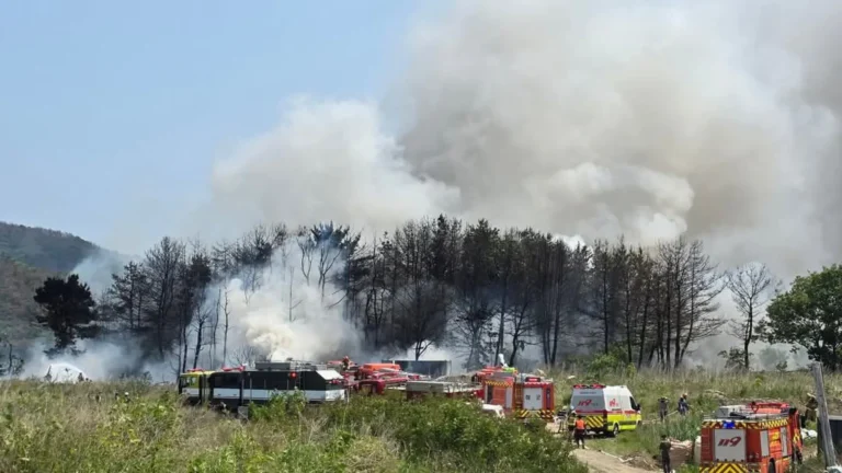 Avião da Marinha da Coreia do Sul cai durante treinamento e mata dois