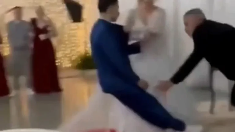 Noivo desmaia no altar após entrada da noiva e momento viraliza