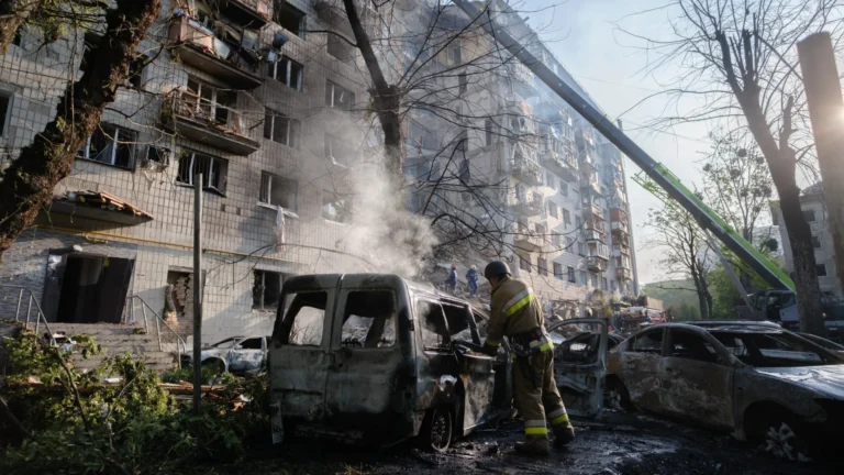 Ataques russos em Kiev deixam 14 mortos, incluindo cidadão dos EUA