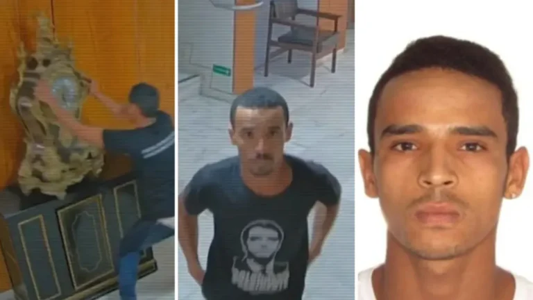 Homem que destruiu relógio de dom João 6º no 8/1 é solto sem tornozeleira eletrônica