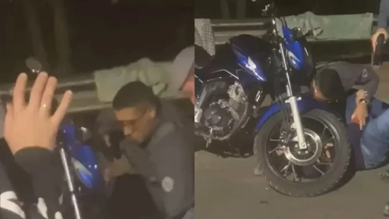 ‘Estão me enforcando’: motoboy é agredido por PMs enquanto pede ajuda em SP