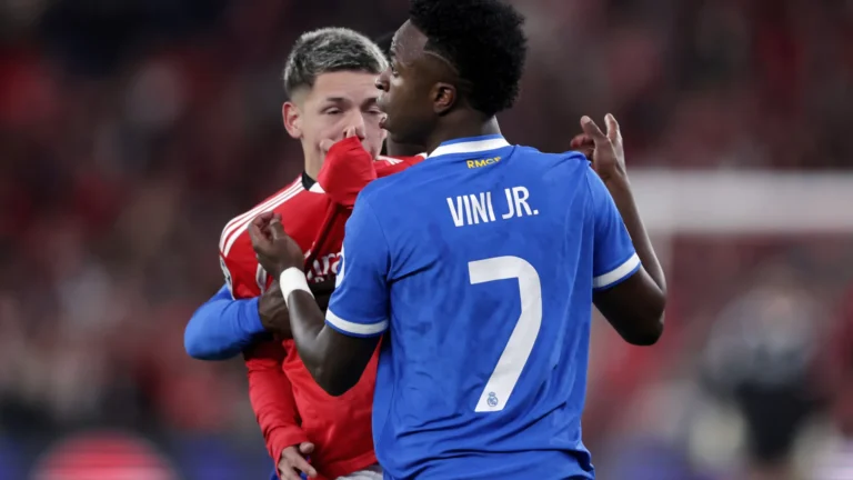 Prestianni revela à UEFA o insulto que dirigiu a Vinícius Júnior