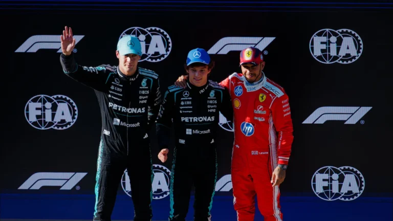 Russell vence corrida sprint no GP da China e Antonelli faz história