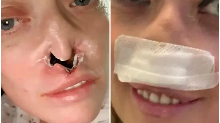 Mulher faz implante dentário e fica com ‘buraco’ no rosto: “Dói muito”